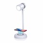 LED lamp with Speaker and Wireless Charger Grundig White Ø 12 x 34 cm Plastic 3-in-1