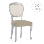 Chair Cover Eysa TROYA Light brown 50 x 5 x 50 cm 2 Units