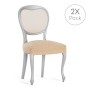 Chair Cover Eysa TROYA Beige 50 x 5 x 50 cm 2 Units