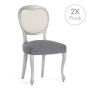 Chair Cover Eysa TROYA Grey 50 x 5 x 50 cm 2 Units