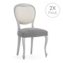 Chair Cover Eysa JAZ Grey 50 x 5 x 50 cm 2 Units