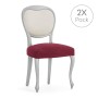 Chair Cover Eysa JAZ Burgundy 50 x 5 x 50 cm 2 Units
