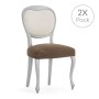 Chair Cover Eysa JAZ Brown 50 x 5 x 50 cm 2 Units