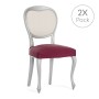Chair Cover Eysa BRONX Burgundy 50 x 5 x 50 cm 2 Units