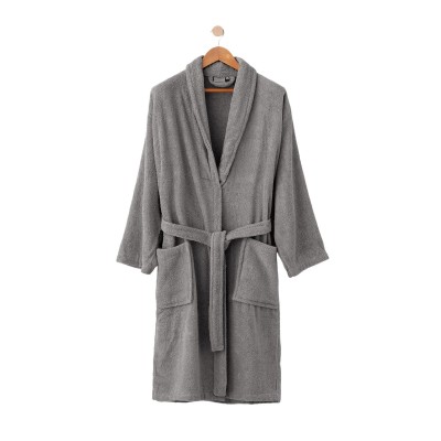 Dressing Gown Paduana Grey 450 g/m² 100% cotton
