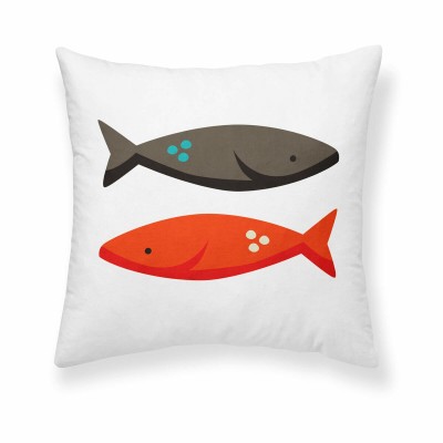 Housse de coussin Decolores Peces Rojo Rouge 50 x 50 cm