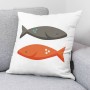 Housse de coussin Decolores Peces Rojo Rouge 50 x 50 cm