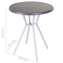 Table d'appoint Zoe Noir Gris Acier 60 x 60 x 70 cm