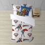 Housse de Couette Superman Man of Steel Multicouleur 175 Fils 220 x 220 cm