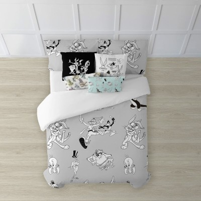 Housse de Couette Looney Tunes Looney BN Blanc black 175 Fils 260 x 240 cm