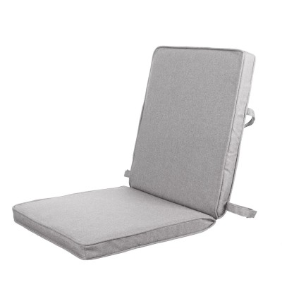 Chair cushion Grey 90 x 40 x 4 cm