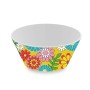 Salad Bowl Versa Yellow Polyethylene RPET Ø 10,9 cm Flowers