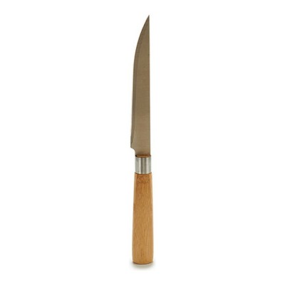 Couteau de cuisine Marron Argenté Bambou Acier inoxydable 2 x 24 x 2 cm