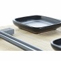 Set de sushi DKD Home Decor Noir Naturel Métal Bambou Grès Oriental 30 x 40 cm 27,8 x 17,8 x 3 cm (7 Pièces) (27,8 x 17,8 x 3 cm