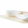 Sushi Set DKD Home Decor Bamboo Stoneware White Natural Oriental 28,5 x 19,5 x 3,3 cm (9 Pieces) (28,5 x 19,5 x 3,3 cm)