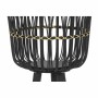 Set de pots DKD Home Decor Noir Bambou Colonial 36 x 36 x 78 cm (2 Unités)