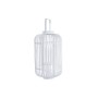 Lantern DKD Home Decor Crystal White Bamboo (28 x 28 x 47 cm)