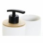 Bath Set DKD Home Decor White White/Black Metal Bamboo Stoneware Scandinavian 30 x 40 cm 8 x 8 x 18 cm (2 Units)