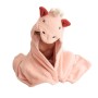 Bath towel Crochetts Pink 126 x 2 x 110 cm Unicorn