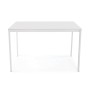 Dining Table Versa Avant White PVC MDF Wood 75 x 75 x 120 cm