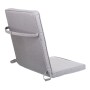 Chair cushion Grey 123 x 48 x 4 cm