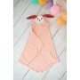 Bath towel Crochetts Pink 128 x 2 x 110 cm Rabbit