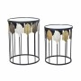 Set de 2 Tables Gigognes DKD Home Decor Noir Multicouleur 46 x 46 x 61 cm