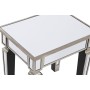 Table d'appoint Home ESPRIT Argenté Miroir Bois MDF 43,5 x 33 x 45,5 cm