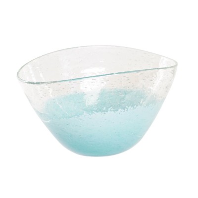 Centerpiece DKD Home Decor Blue Transparent Mediterranean 27 x 20 x 15,5 cm