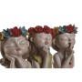 Decorative Figure Home ESPRIT Multicolour Women 18 x 15 x 26 cm (3 Units)