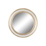 Wall mirror Home ESPRIT White Golden Crystal Iron 108 x 5,5 x 108 cm