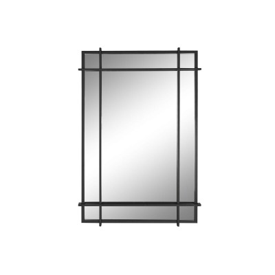 Miroir mural Home ESPRIT Noir Verre Fer Moderne 65 x 6 x 95 cm