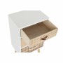 Table de Nuit DKD Home Decor Naturel Blanc Caoutchouc Bordeaux Bois de paulownia 40 x 30 x 48 cm