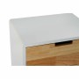 Table de Nuit DKD Home Decor Naturel Blanc Caoutchouc Bordeaux Bois de paulownia 40 x 30 x 48 cm