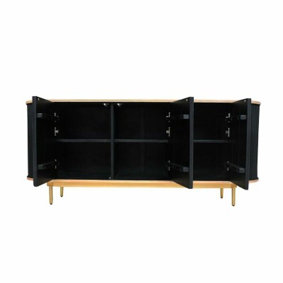 Buffet DKD Home Decor 177 x 45 x 75 cm Naturel Noir Chêne Bois de manguier