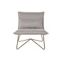 Armchair DKD Home Decor 66 x 78 x 75 cm Beige Golden Metal