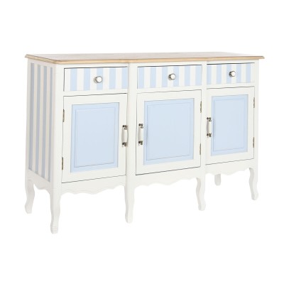 Buffet DKD Home Decor Blanc Bleu ciel (140 x 45 x 90 cm)