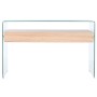 Console DKD Home Decor Transparent Marron Clair Verre Bois MDF 120 x 35 x 80 cm