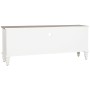 TV furniture Home ESPRIT White Natural Metal Fir 150 x 36 x 56 cm