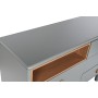 Chest of drawers Home ESPRIT Blue Grey Natural polypropylene MDF Wood 120 x 40 x 75 cm