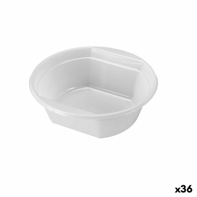 Set of reusable bowls Algon 500 ml White Plastic 6 Pieces (36 Units)