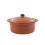 Saucepan Azofra With lid Baked clay 24,5 x 23 x 16,7 cm (3 Units)