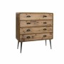 Commode DKD Home Decor Marron Bois Métal Naturel Moderne Loft 90 x 30 x 97 cm