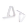Pince pour nappe Blanc Plastique (5,5 x 4,5 x 1,5 cm) (12 Unités)