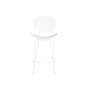 Stool DKD Home Decor Black Metal White polypropylene (52,5 x 49 x 104 cm)