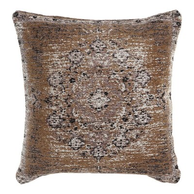 Coussin DKD Home Decor 8424001832477 Noir Beige Marron Clair Carré Arabe 45 x 12 x 45 cm