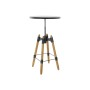 Side table DKD Home Decor 8424001831456 60 x 60 x 105 cm Natural Black Metal Wood