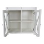 Caisson à Tiroirs DKD Home Decor S3022229 Blanc Naturel Verre Peuplier Cottage 80 x 40 x 85 cm