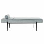 Canapé chaise longue DKD Home Decor Noir Bleu ciel Métal 140 x 59 x 42 cm