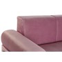 Canapé DKD Home Decor Noir Rose Métal Polyester Moderne (154 x 76 x 76 cm)